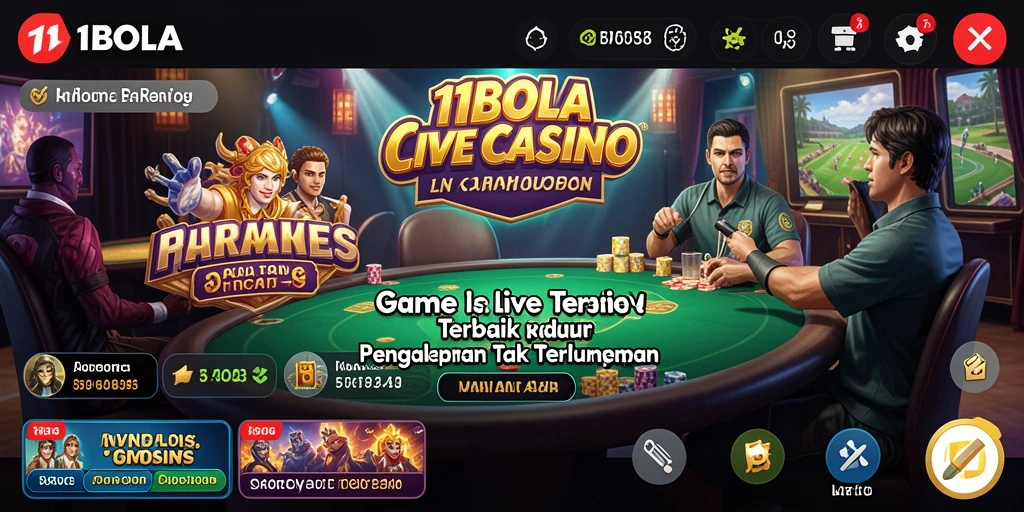 Gameplay seru dan interaktif di Live Casino 11BOLA.