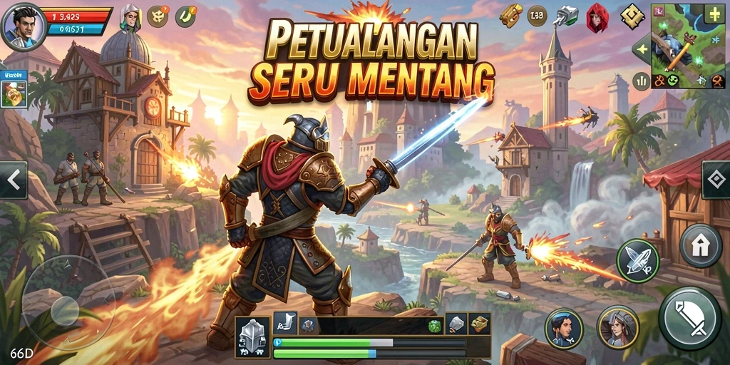 Gameplay seru dan strategi menarik dalam 66D.