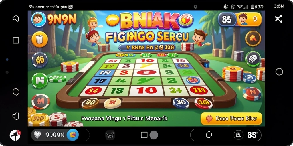 Gameplay seru dan interaktif pada aplikasi Bingo 9N9N.