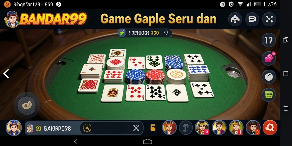 Tampilan gameplay seru dan interaktif dari BANDAR99.