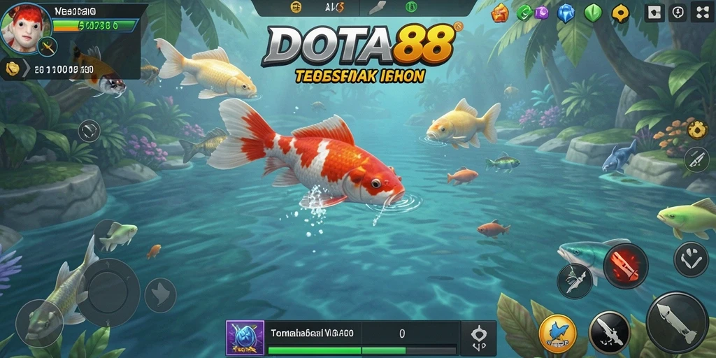 Gameplay DOTA88 yang seru dengan berbagai ikan untuk ditangkap.