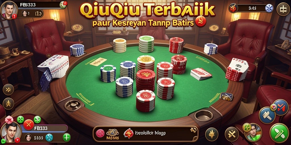 Tampilan utama game FB333 menampilkan gameplay QiuQiu yang seru.