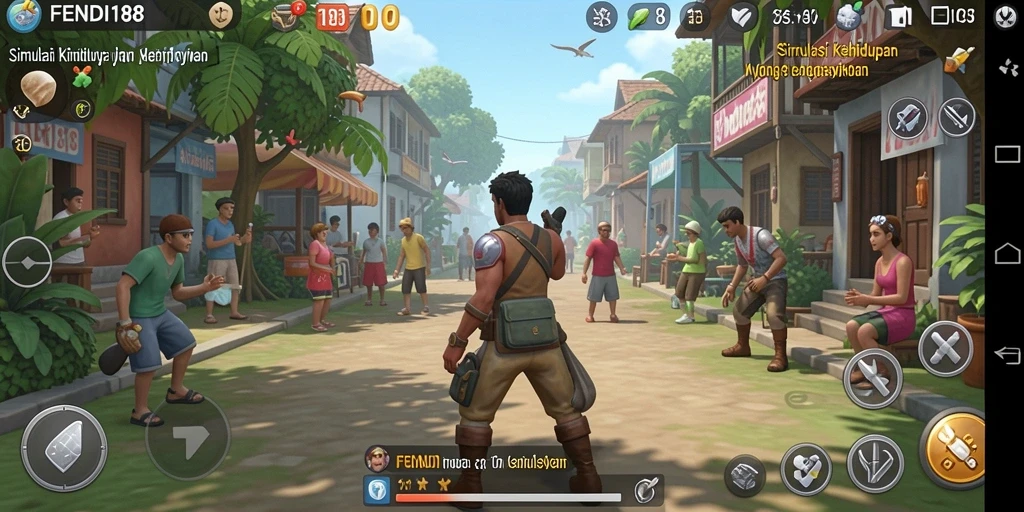 Tampilan menarik dari gameplay <strong>FENDI188</strong> yang menyajikan simulasi kehidupan.