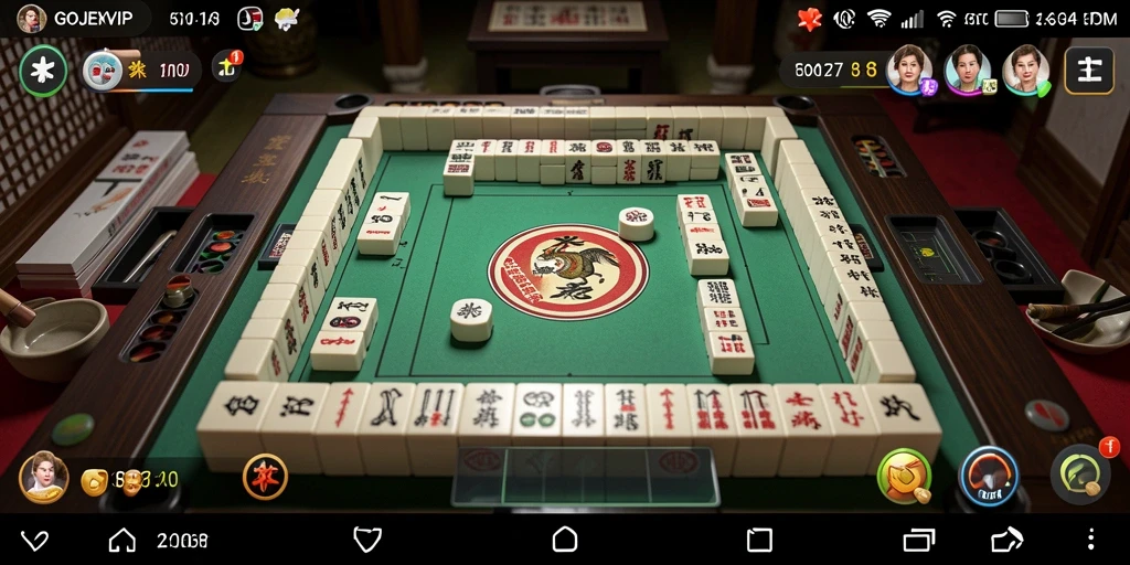 Screenshot gameplay Mahjong GOJEKVIP yang menarik dan penuh warna.