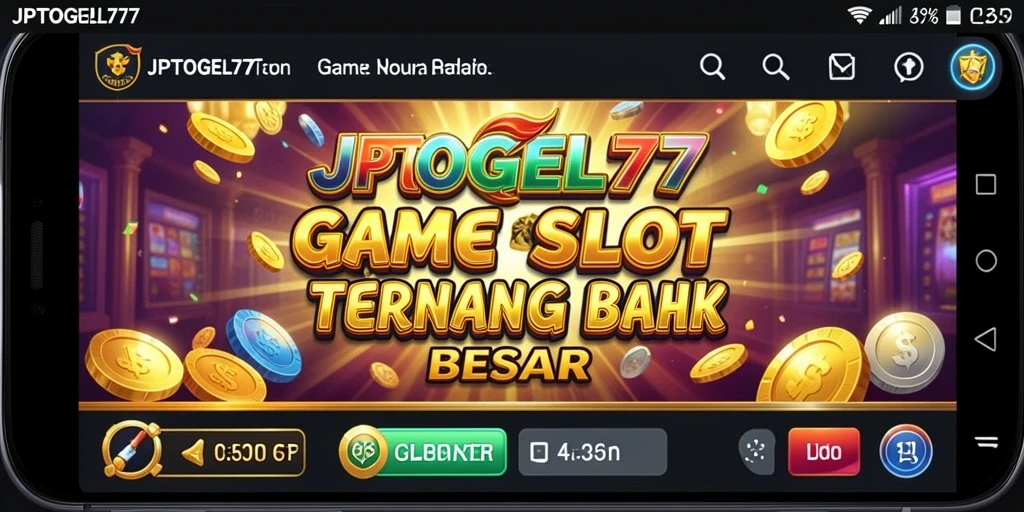 Tangkapan layar menampilkan tampilan menarik dari gameplay Slot JPTOGEL77.