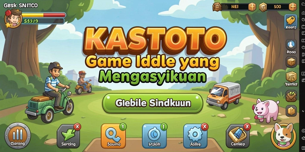 Screenshot gameplay KASTOTO menampilkan aksi seru dalam game Idle.
