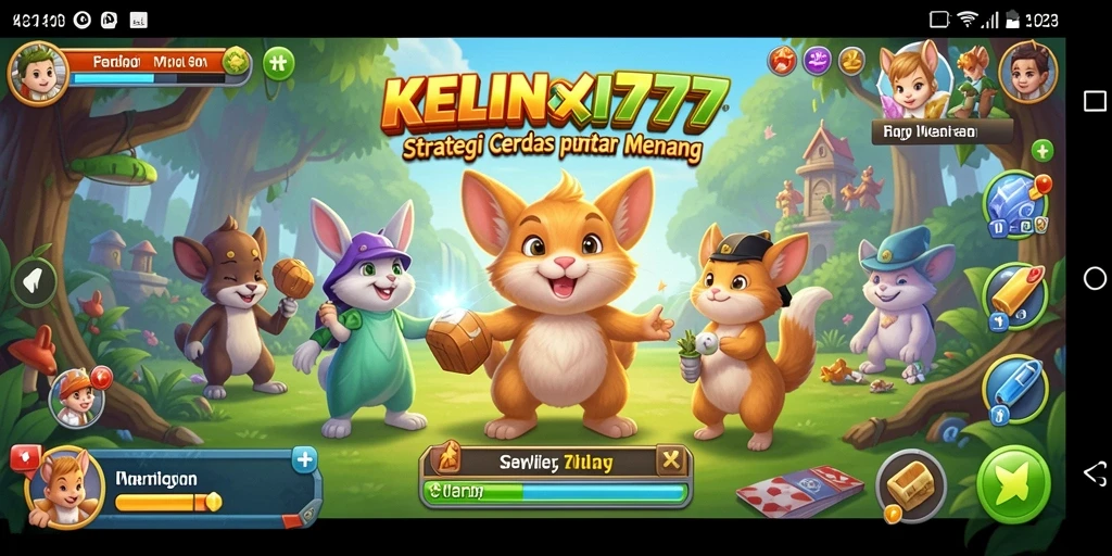 Screenshot gameplay KELINCI777 yang menunjukkan pertempuran strategi.