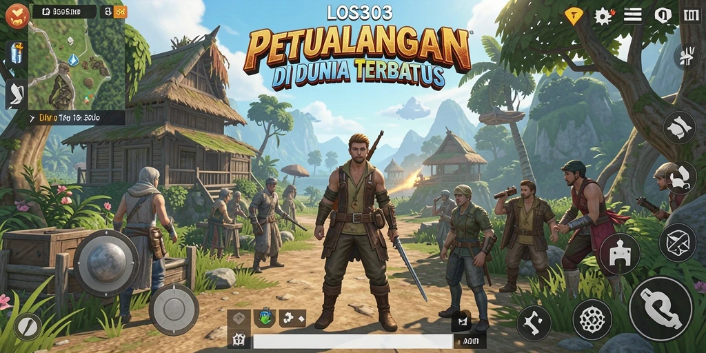 Tangkapan layar menampilkan petualangan mendebarkan di dunia terbuka LOS303.