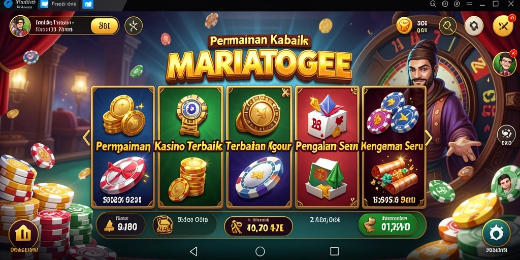 Screenshot MARIATOGEL menampilkan gameplay Kasino yang seru dan mengasyikkan.
