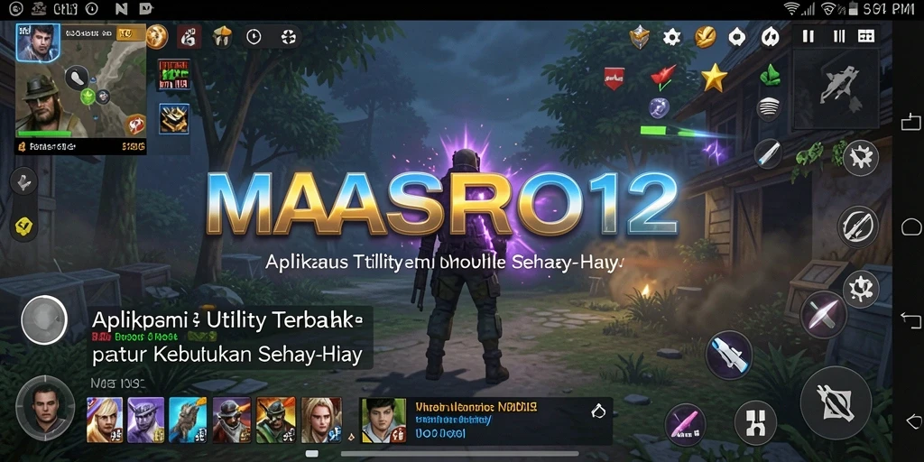 Tampilan antarmuka MASBRO12 yang ramah pengguna.