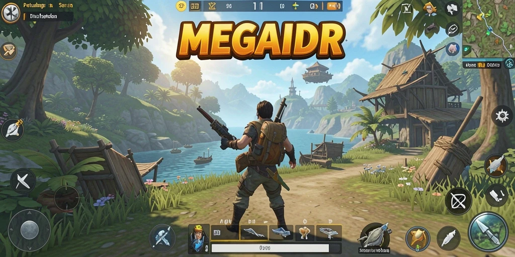Gameplay MEGAIDR yang memukau dalam dunia terbuka.