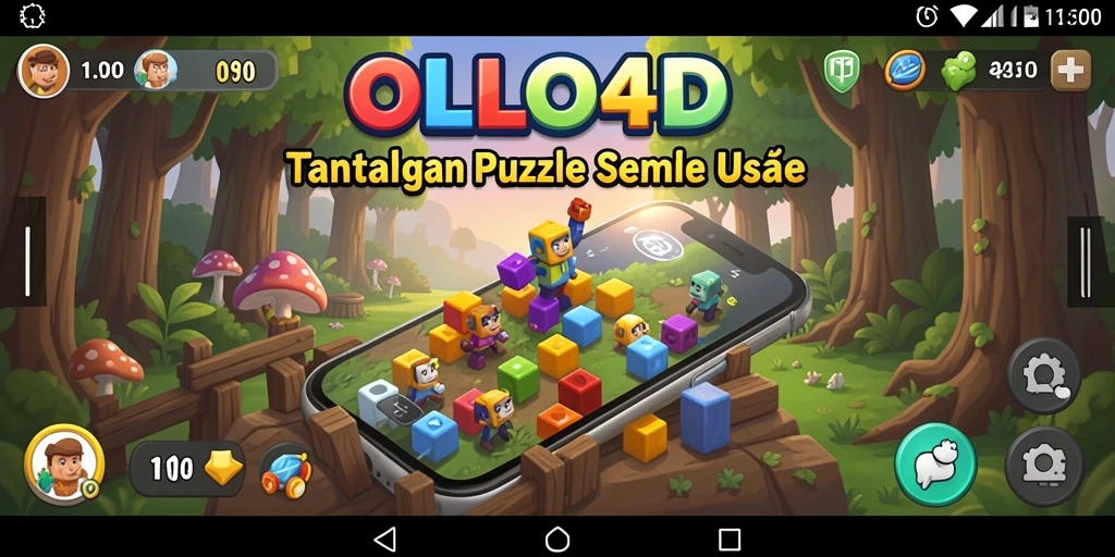 Tampilan gameplay dari OLLO4D dengan tantangan Puzzle yang menarik.