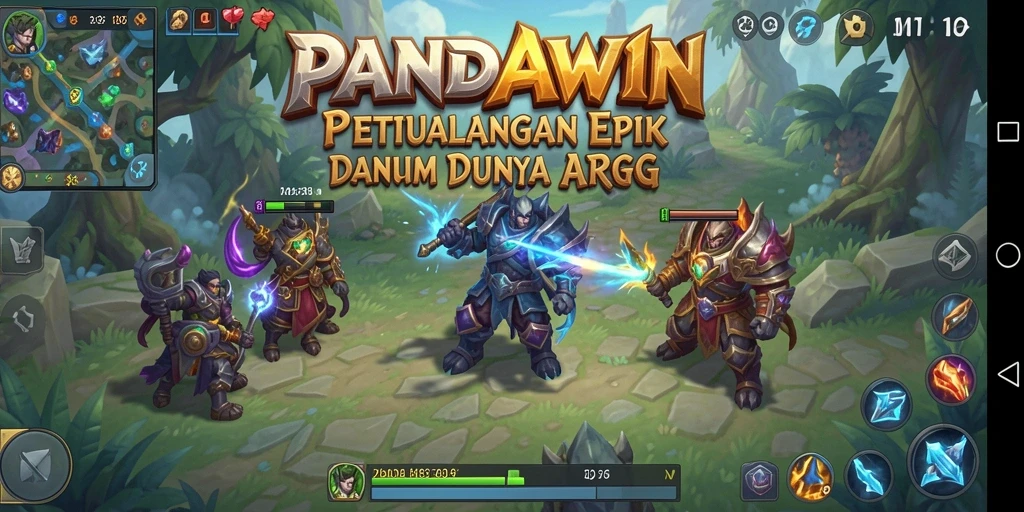 Gameplay seru dari PANDAWIN yang penuh aksi dan petualangan.