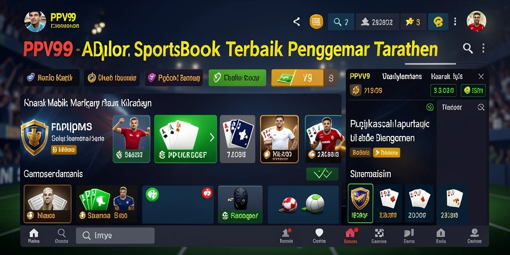 Tampilan antarmuka PPV99 yang menarik saat bermain taruhan olahraga.