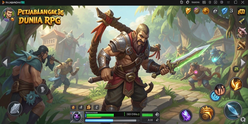 Tampilan gameplay seru di dunia fantasi RAJABANDAR88.