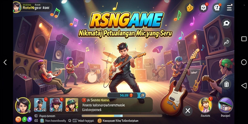 Tampilan gameplay RSNGAME yang penuh warna dan dinamis.