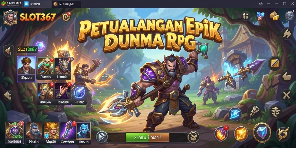 SLOT367 menampilkan gameplay RPG yang mendebarkan dengan aksi pertarungan yang intens.