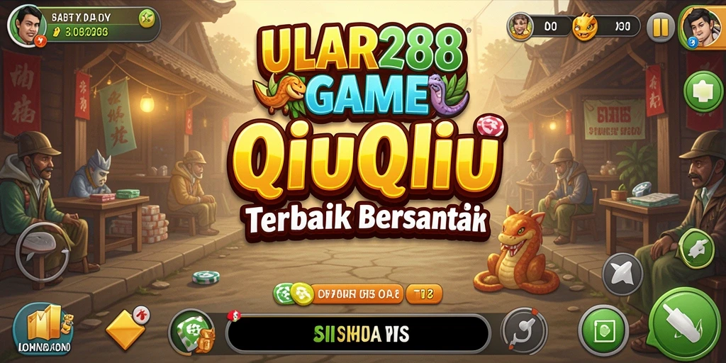 Tampilan gameplay QiuQiu yang seru dan interaktif di ULAR288.