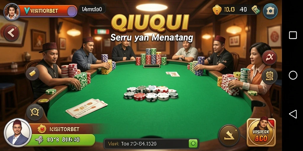 Gameplay seru QiuQiu di VISITORBET dengan tampilan menarik.