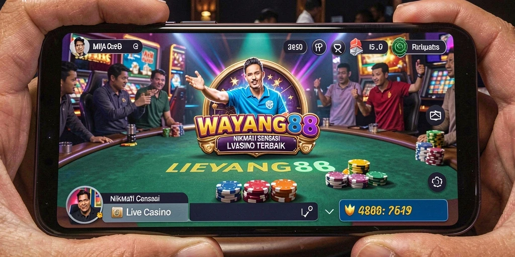 Tampilan gameplay Live Casino yang seru dan interaktif.