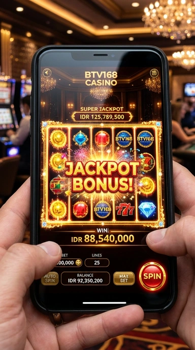 Antarmuka aplikasi btv168 yang sederhana dan intuitif.